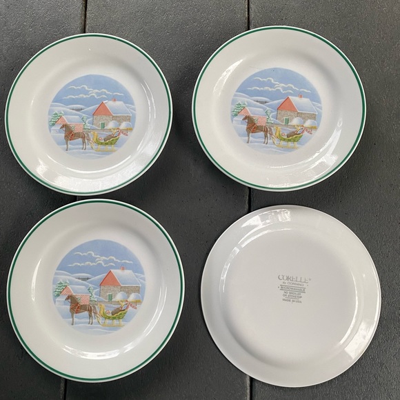 4 Corelle 7.25” Country Memories Plates - Picture 2 of 10
